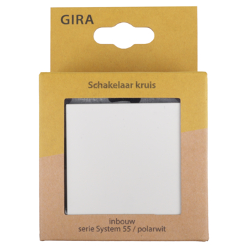 Gira ST55 inbouw kruisschakelaar wit
