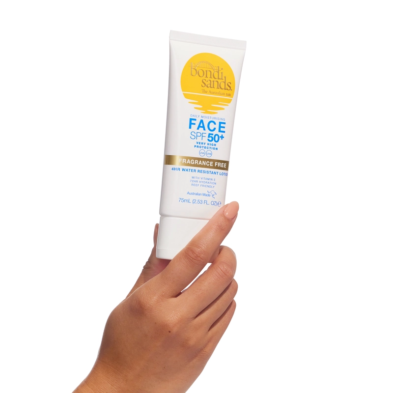 Bondi Sands Fragrance Free Face Sunscreen Lotion SPF 50+ - 75 ml