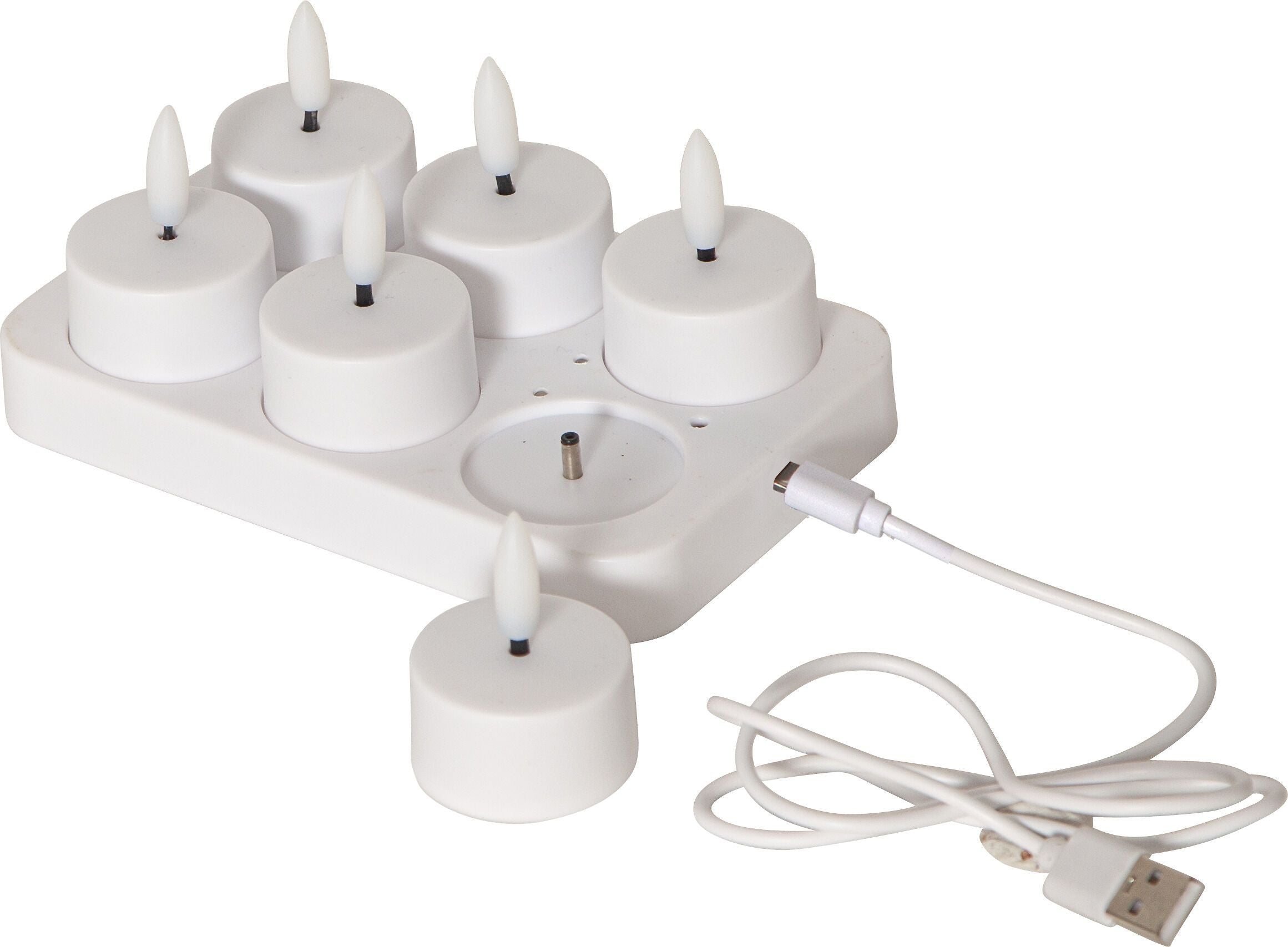 DAFINO LED Teelichter - Weiss / T: 5.0 cm x H: 4.0 cm