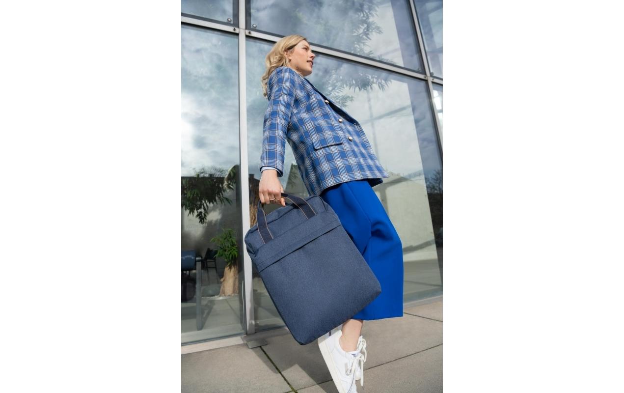 Rucksack Allday M Herringbone Dark BlueTages-Rucksack aus recyceltem Material