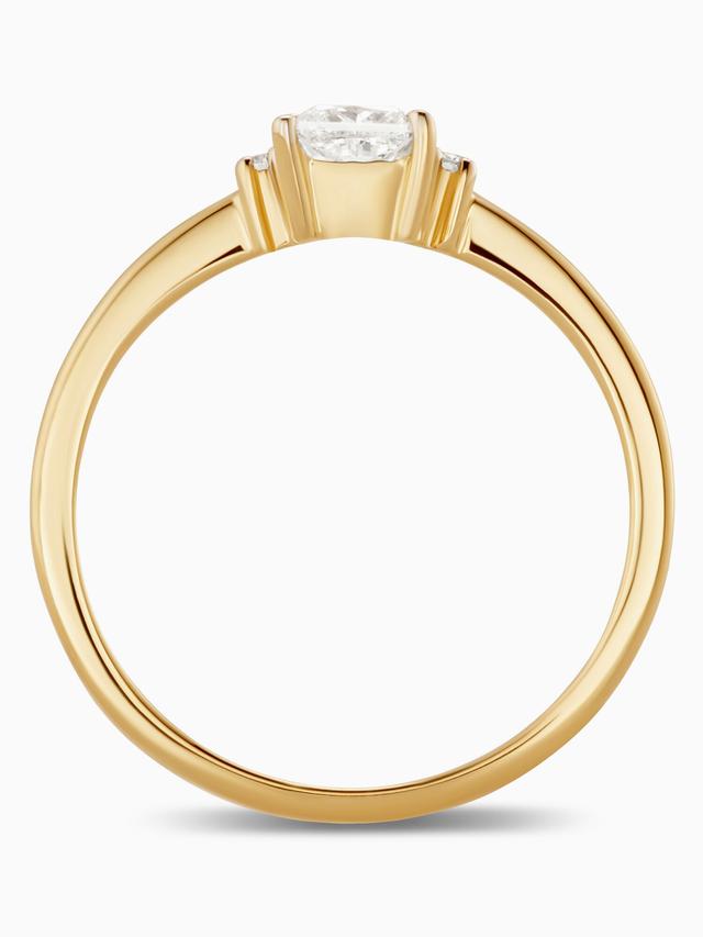 Design-Ring, 3 Diamanten, 0,50 ct. G/H, SI, Gold 585