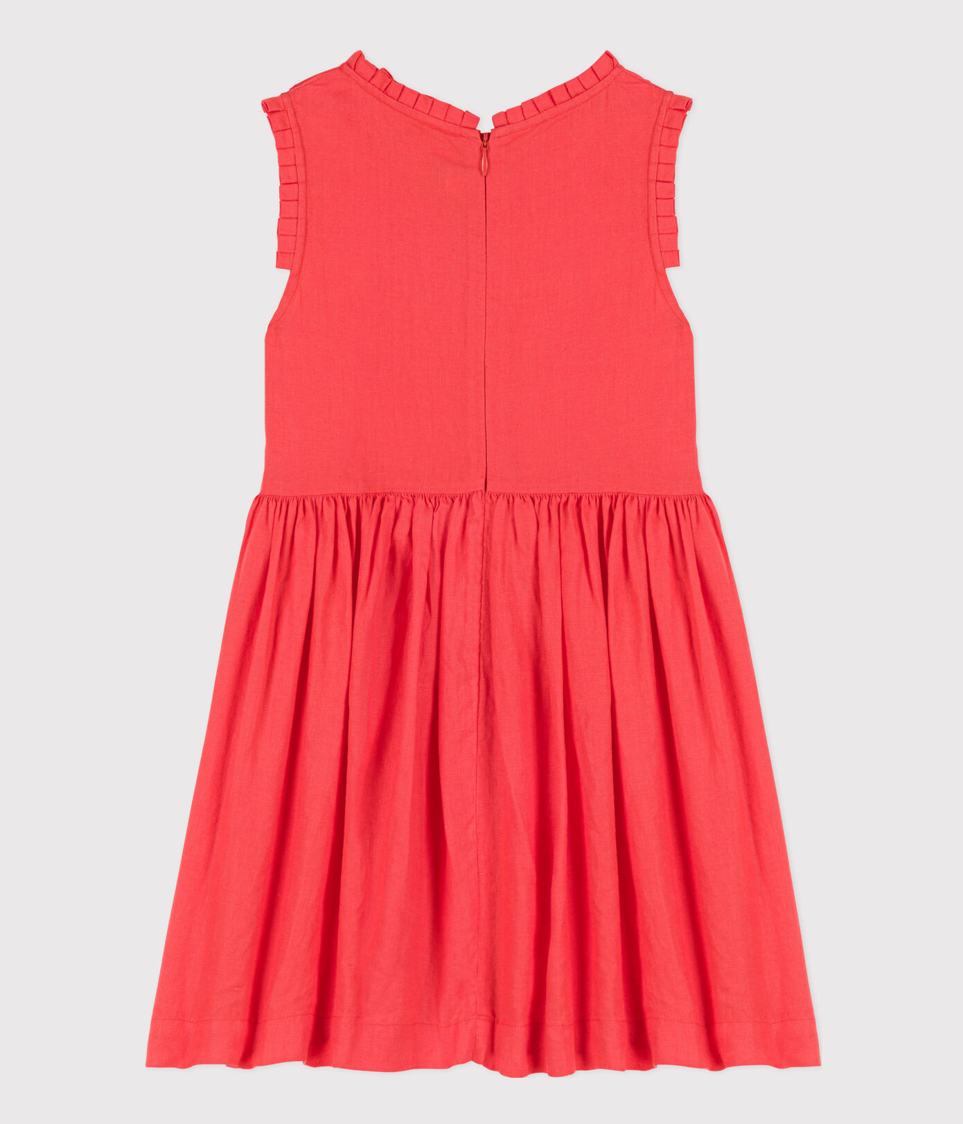 Robe sans manches en lin enfant fille