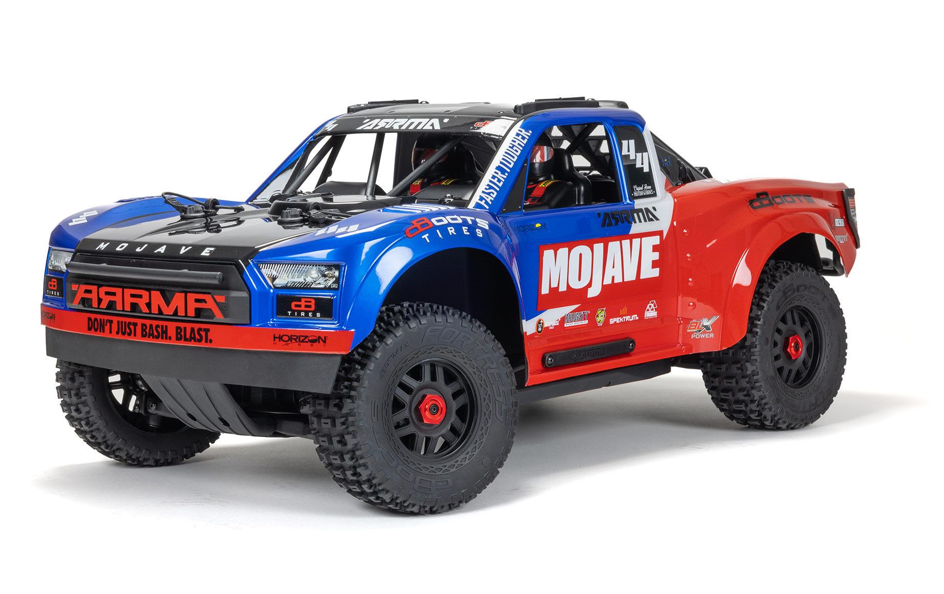 Short Course Truck Mojave 4x4 4S BLX Blau, ARTR, 1:8<br>4WD Desert Truck mit starkem 4S Brushless Antrieb