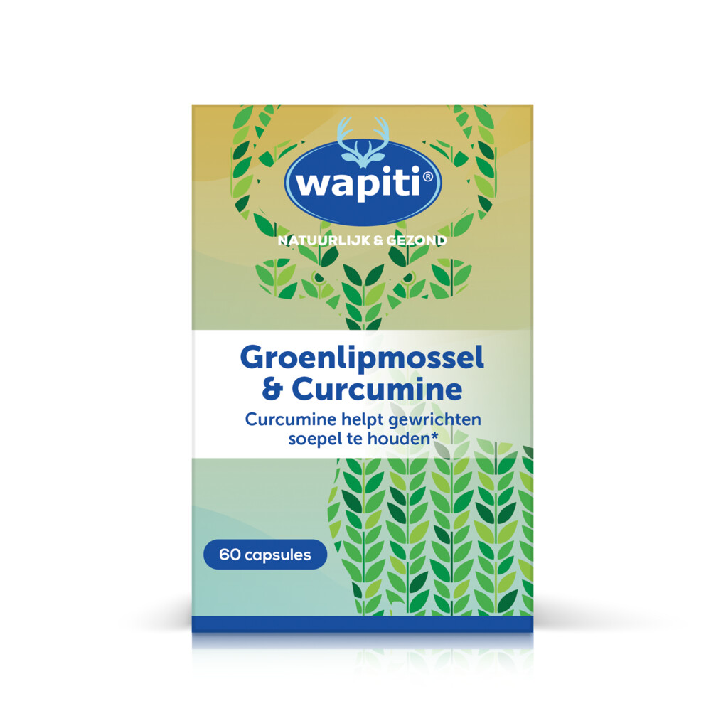 Wapiti Groenlipmossel Curcum60 capsules