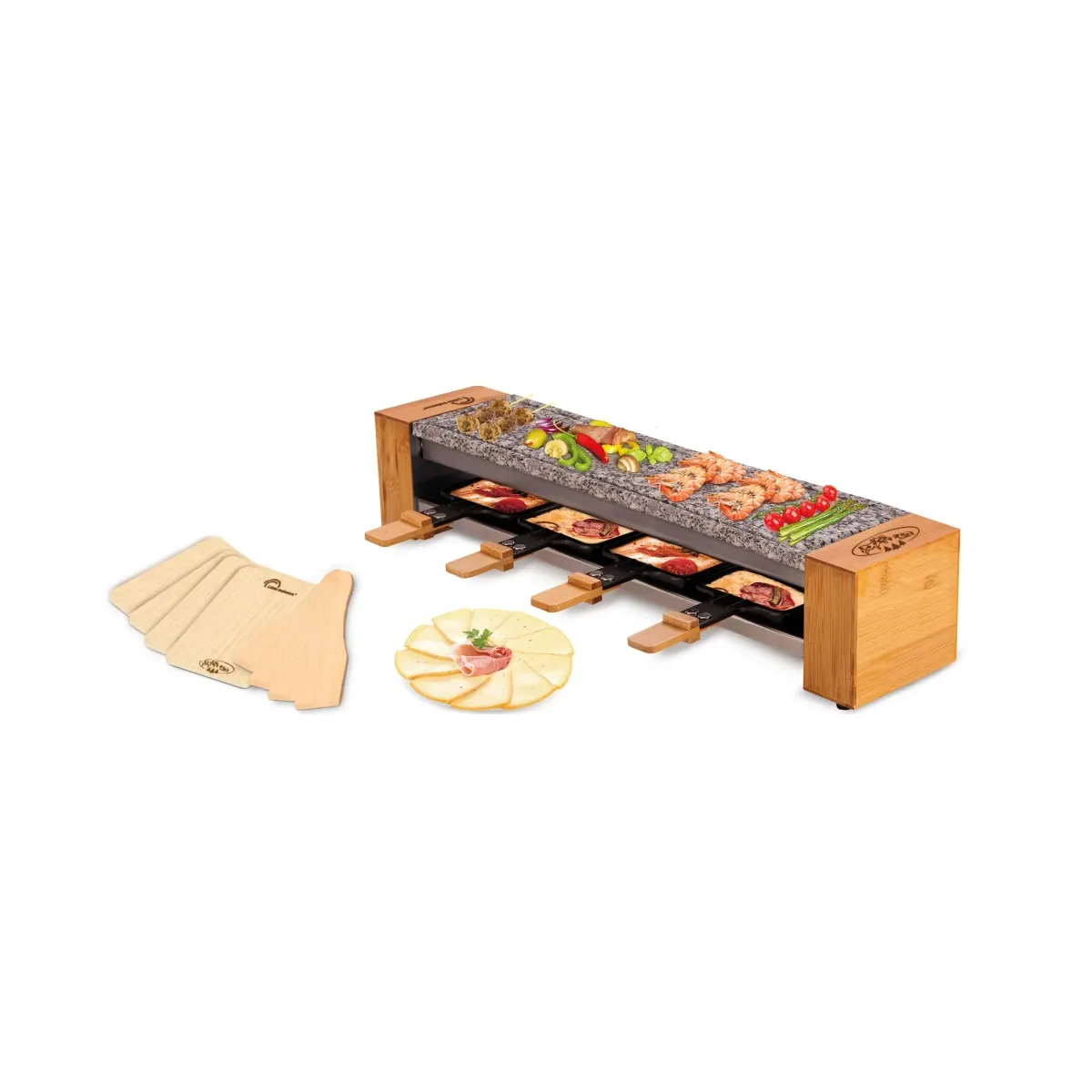 Appareil à raclette 4 personnes 600w + gril - 8619 - LITTLE BALANCE