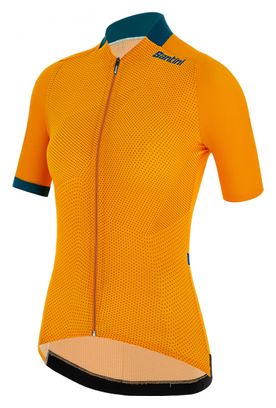 Maillot Manches Courtes Femme Santini Redux Genio Jaune Tuscany