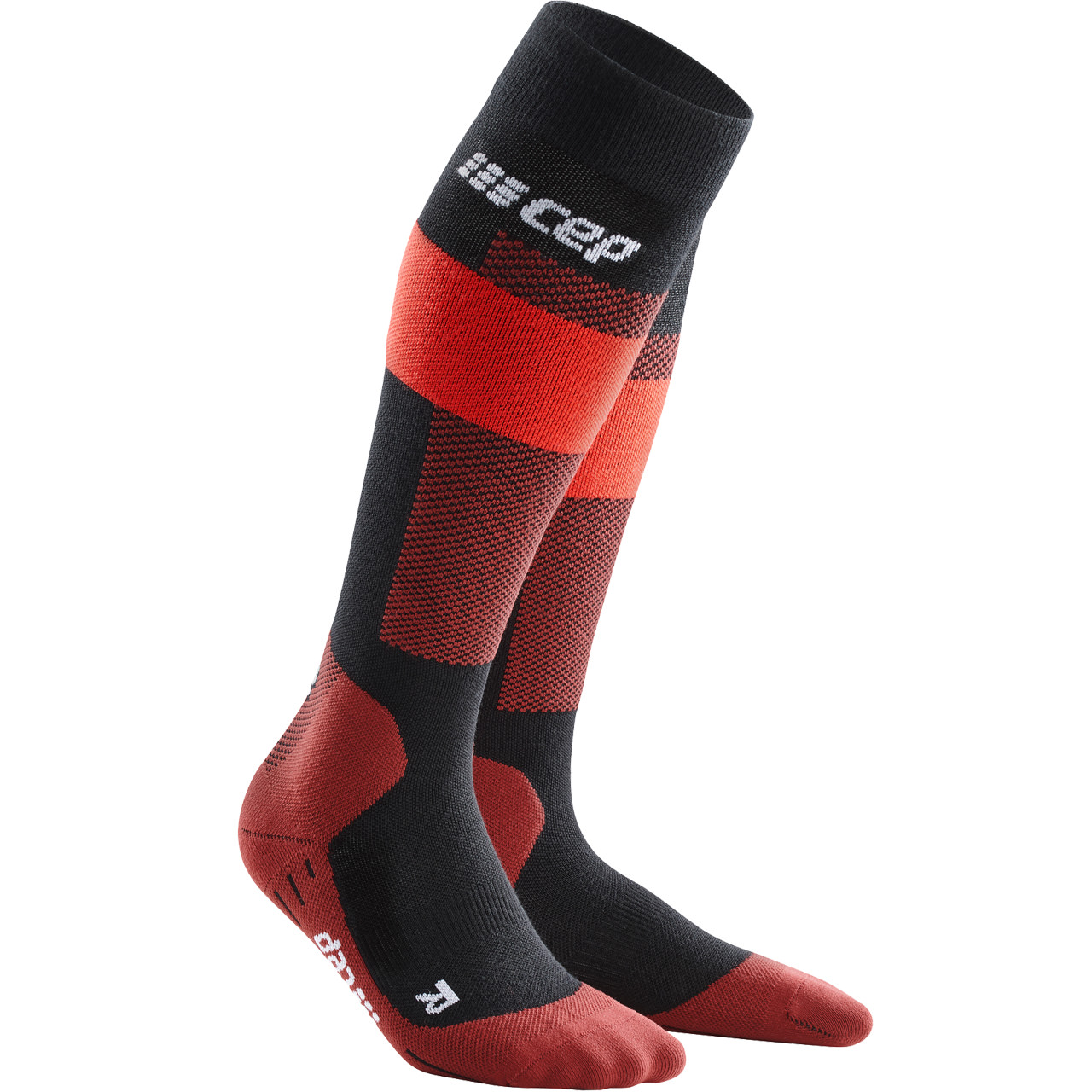 CEP Herren Skisocken MERINO COMPRESSION red | Skisocken | Skibekleidung | Herren | XSPO-Fashion