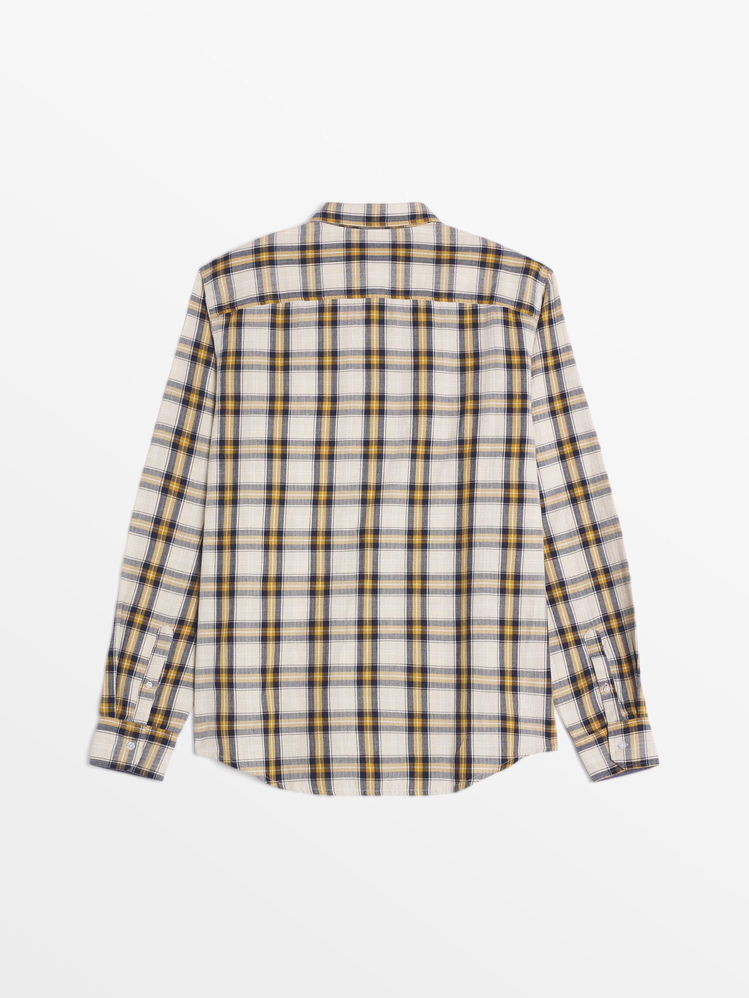 Chemise Homme A Carreaux Jaune et Noir