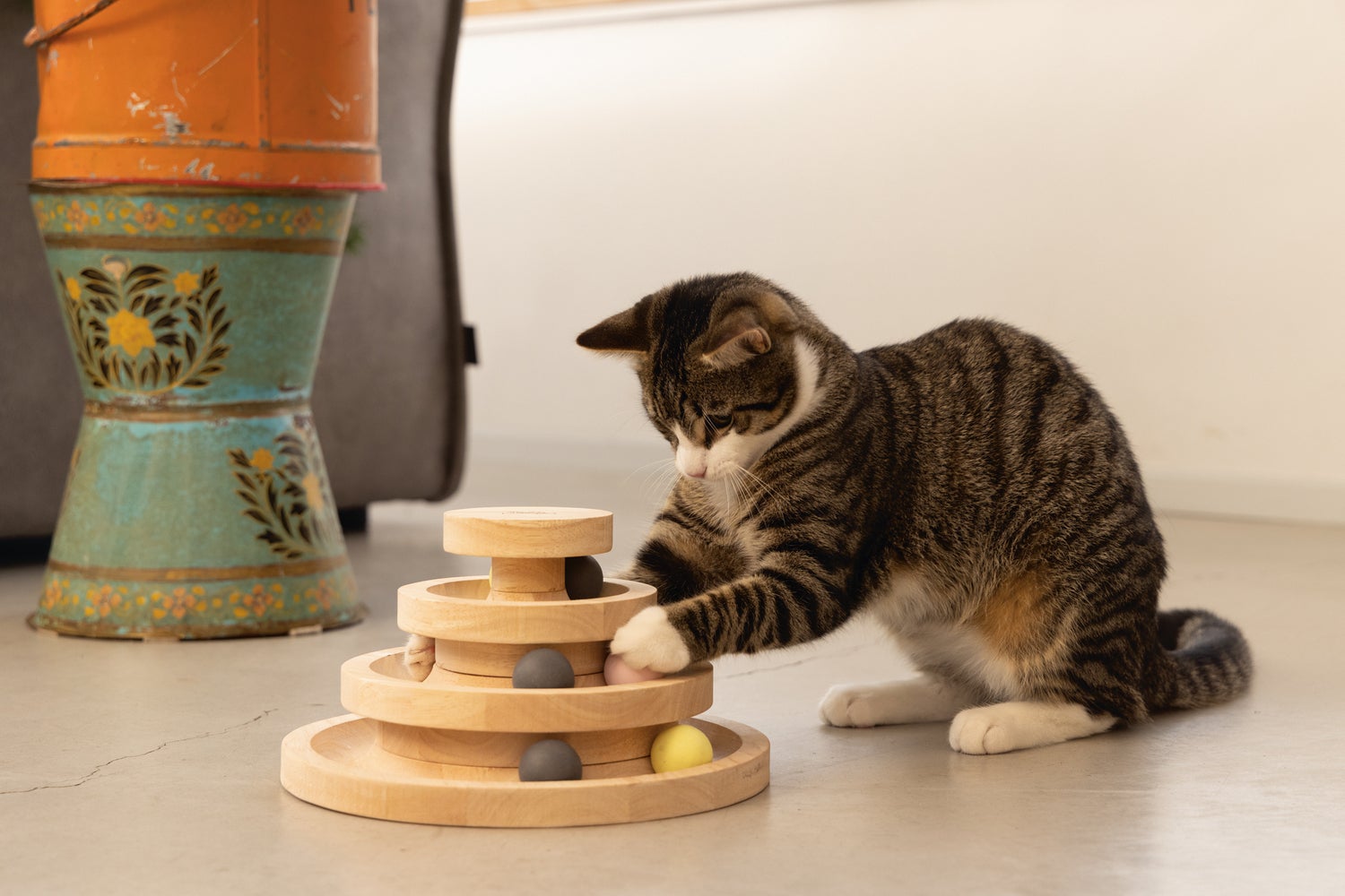 Designed by Lotte kattenspeelgoed speeltoren Mia D 26 H 14,5 cm