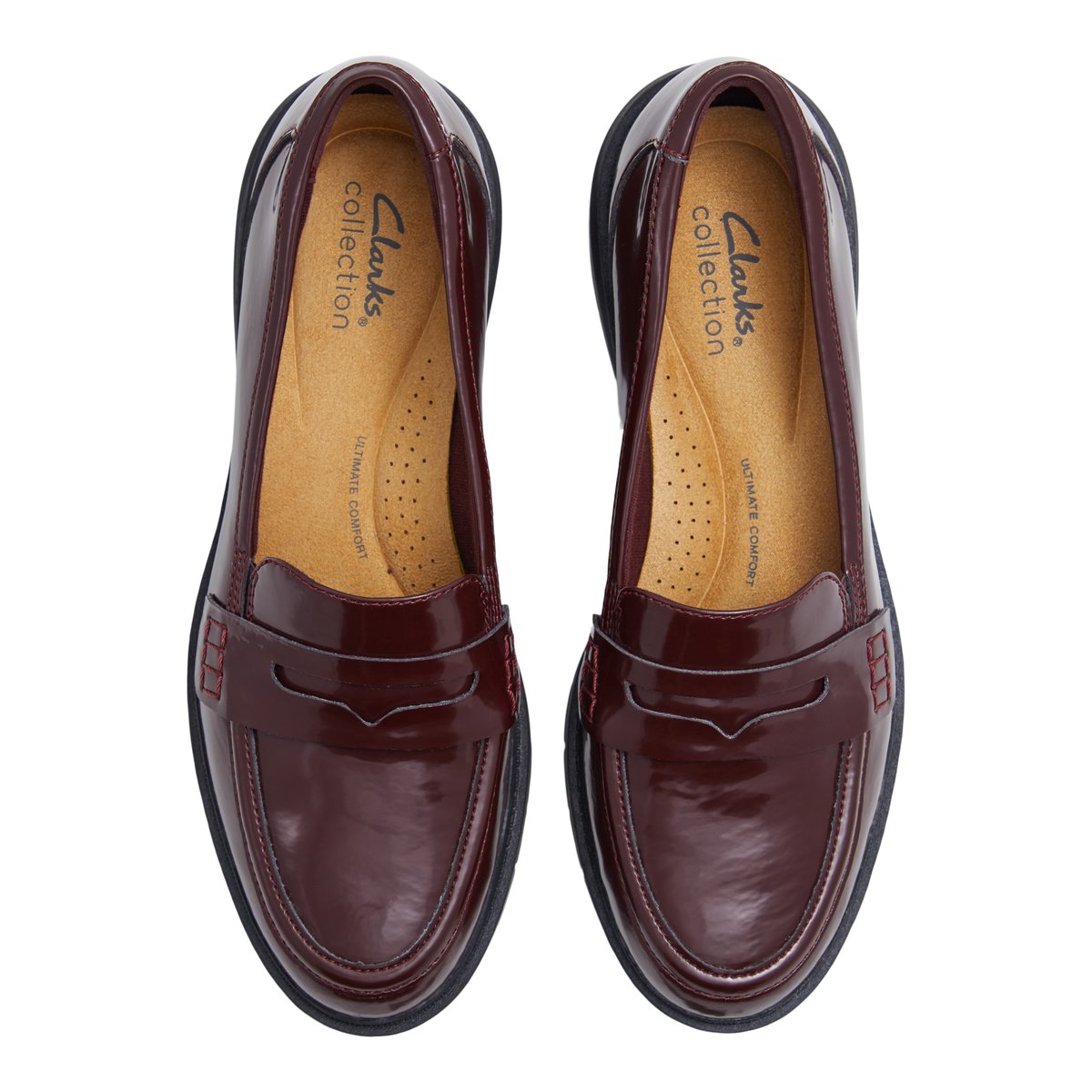 CLARKS-Westlynn_ayl-Flâneurs - Semelle tracteur - Bordo