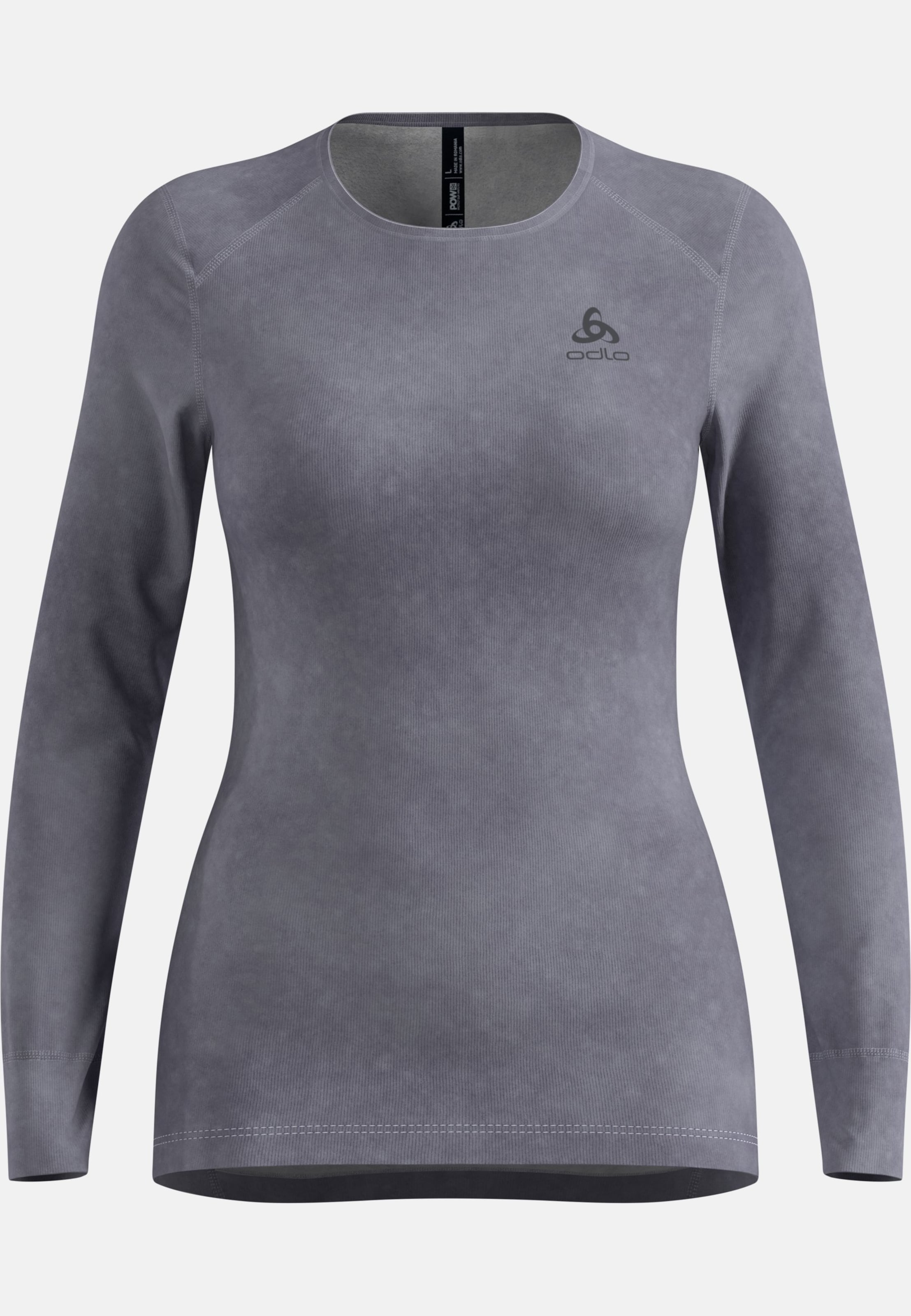 Odlo x POW Collective Voices Active Warm Base-Layer-Shirt mit Print in Skipper Blue