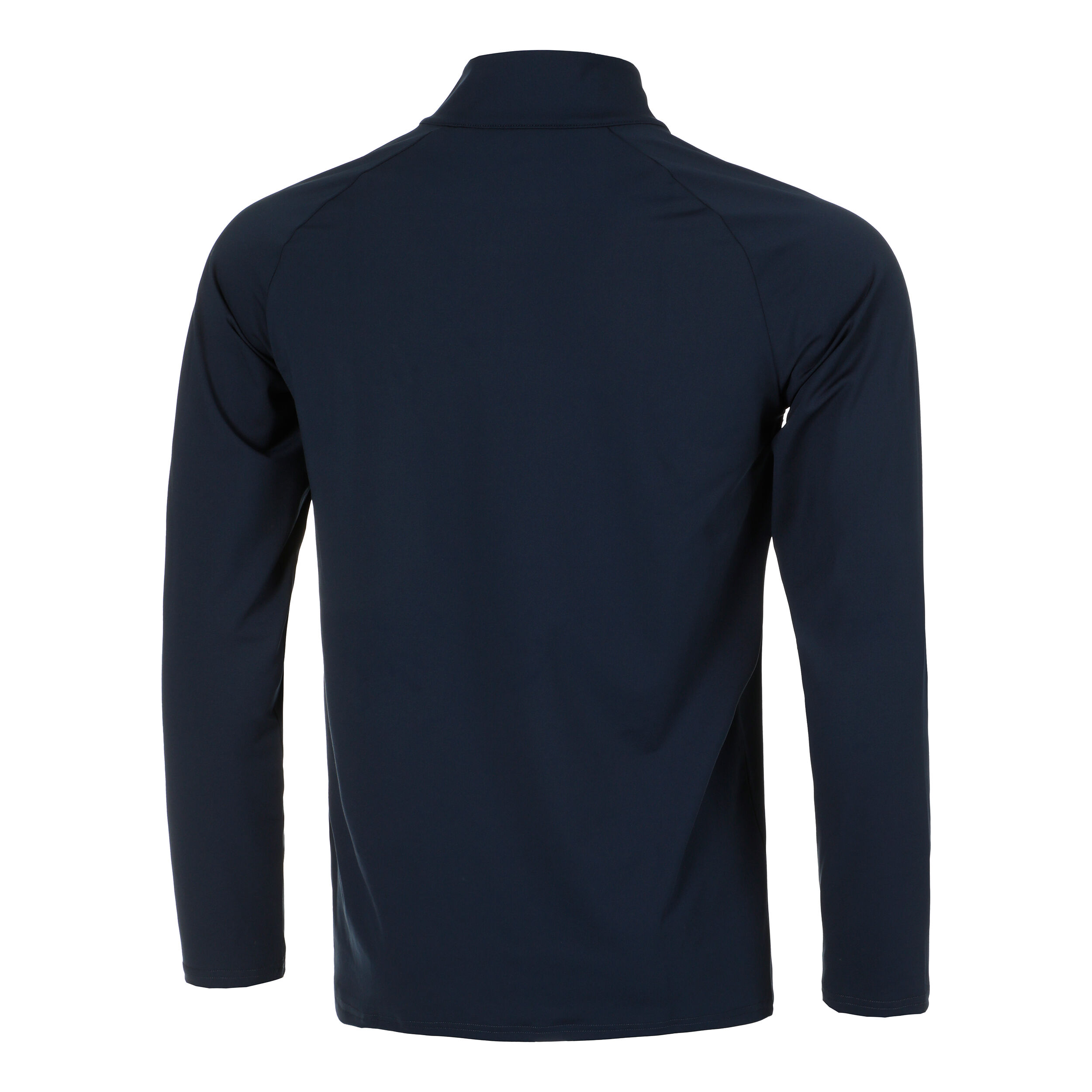 Quiet Please Wild Big Serve 1/4 Zip Haut Manches Longues Hommes - Bleu Foncé , Vert Fluo