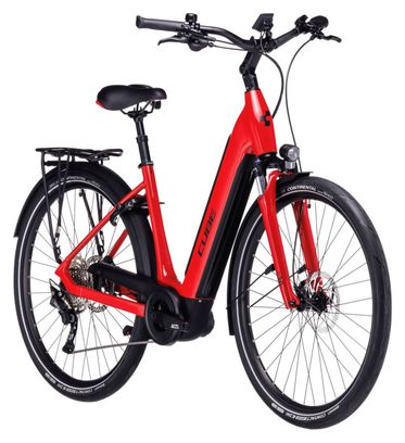 Vélo de Ville Électrique Cube Supreme Sport Hybrid Pro 500 Easy Entry Shimano Deore 10V 500 Wh 700 mm Rouge