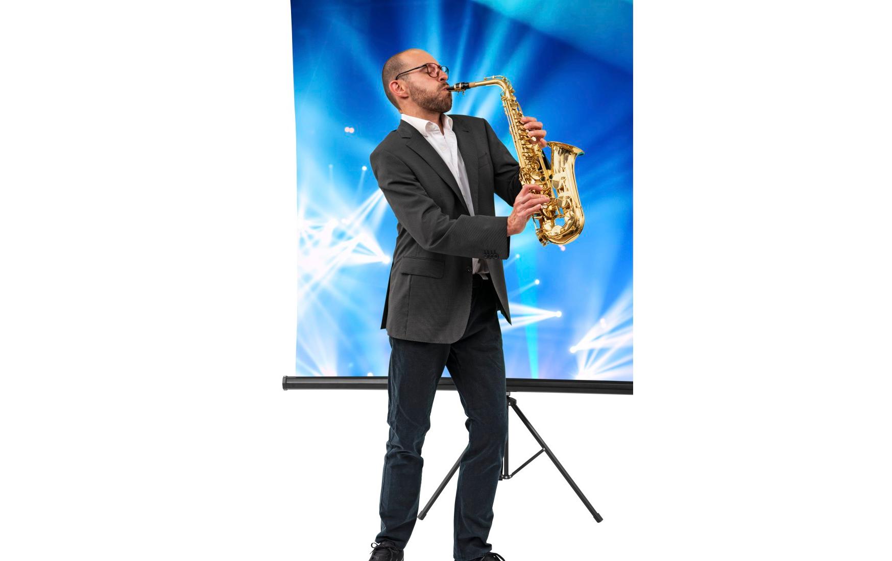 Hintergrundsystem 2-in-1 180 x 180 cm<br>Green-Screen-Hintergrund mit mitgeliefertem Stativ