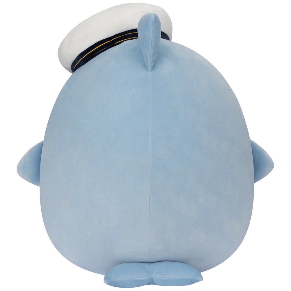 Original Squishmallows 50 cm Samir der Blauwal mit Matrosenhut
