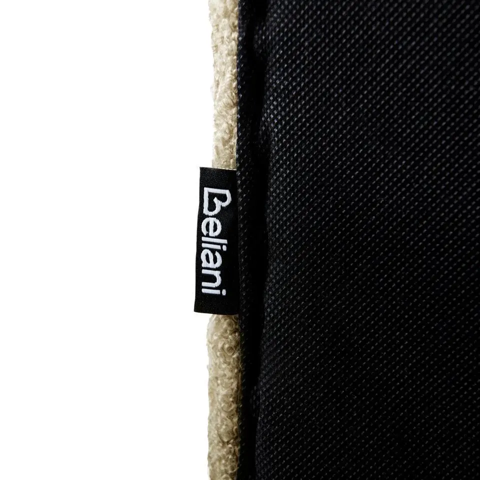 LUNAN - Tweepersoonsbed - Taupe - 160 x 200 cm - Bouclé