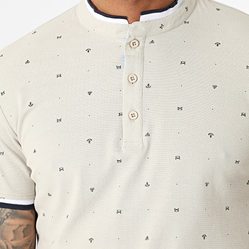 Polo Manches Courtes Beige