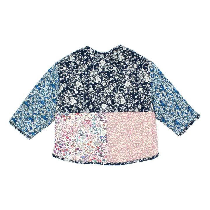 Esther Veste Matelassée Patchwork Devon | Bleu