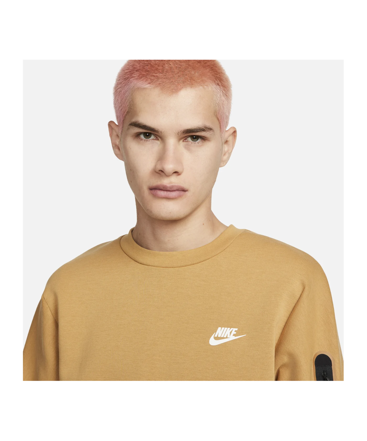 Nike Tech Fleece Crew Sweatshirt Gold F722
