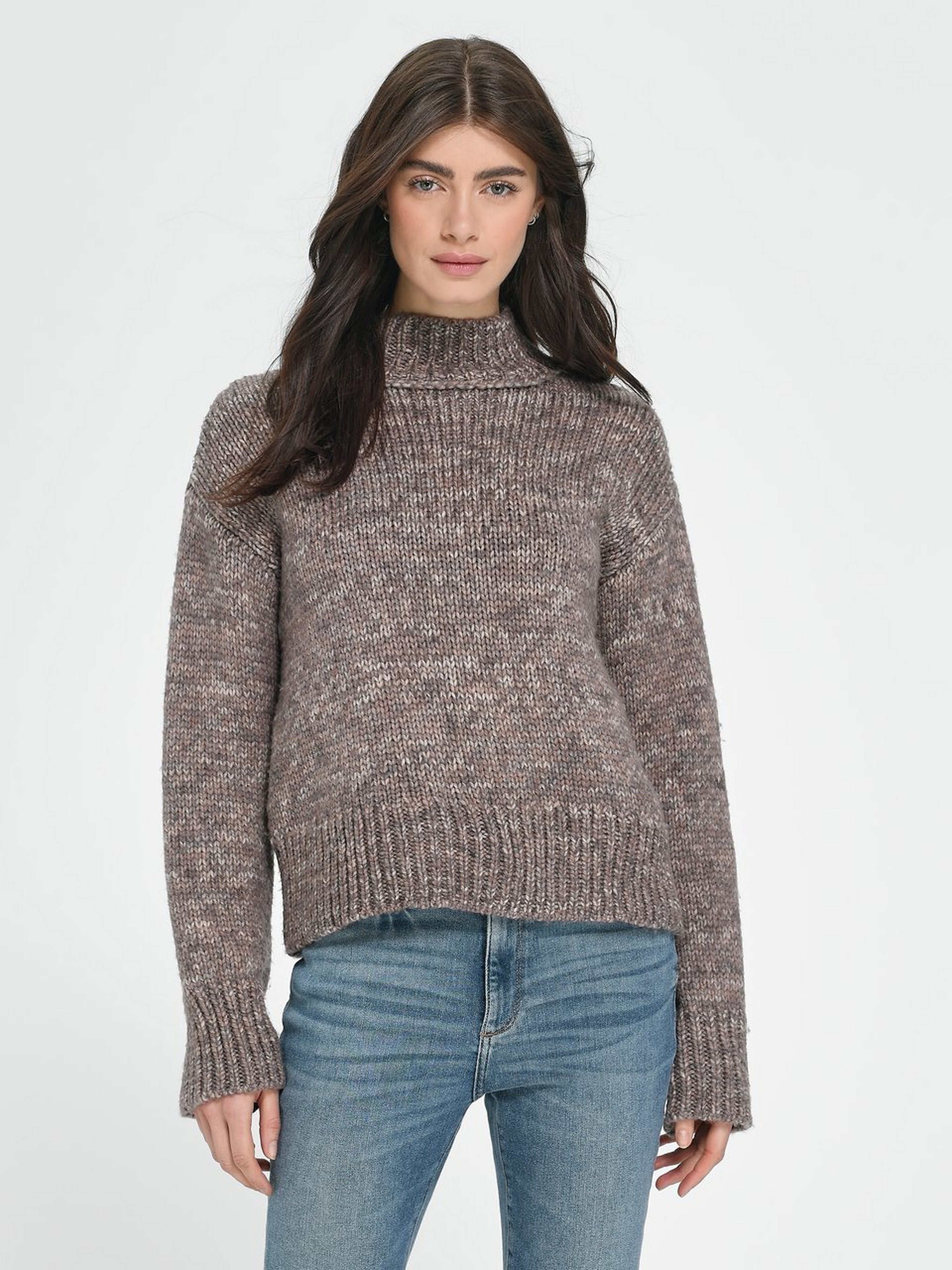 Stehkragen-Pullover