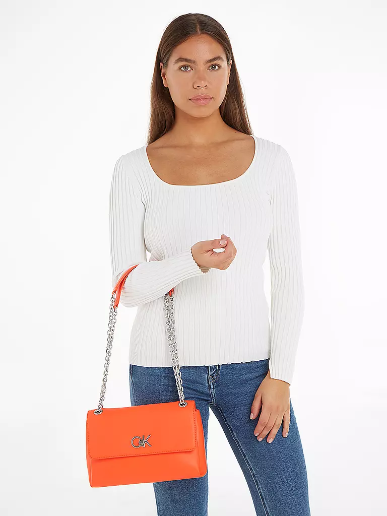 CALVIN KLEIN Tasche - Umhängetasche RE-LOCK orange