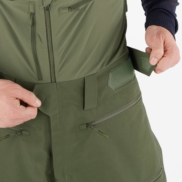 Pantalon de ski SALOMON QST GORE-TEX PRO BIB M OLIVE GREEN/DEEP