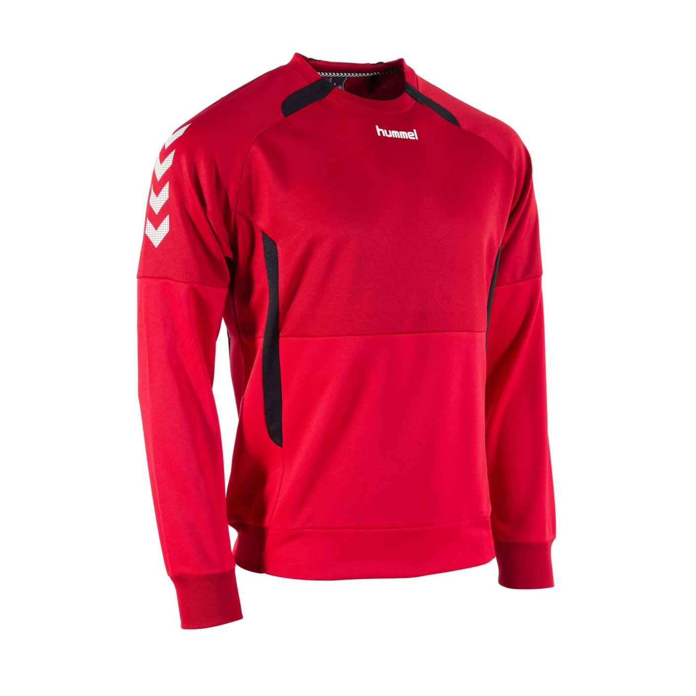 hummel Authentic Crew Trainingspak Kids Rood Zwart