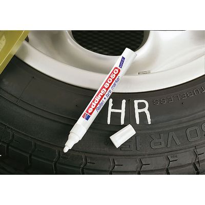 Edding 8050 tyre - Marqueur spécial caoutchouc - blanc