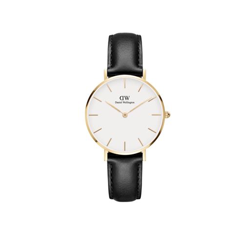 Daniel Wellington Petite Sheffield ADW00100549 Dameur, Sort/Hvid, 32 mm