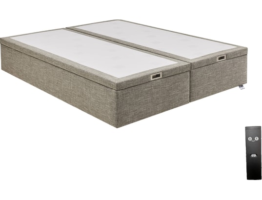 TEMPUR - Sommier 160 x 200 Premium Swift électrique 160x200 tissé sauge D70