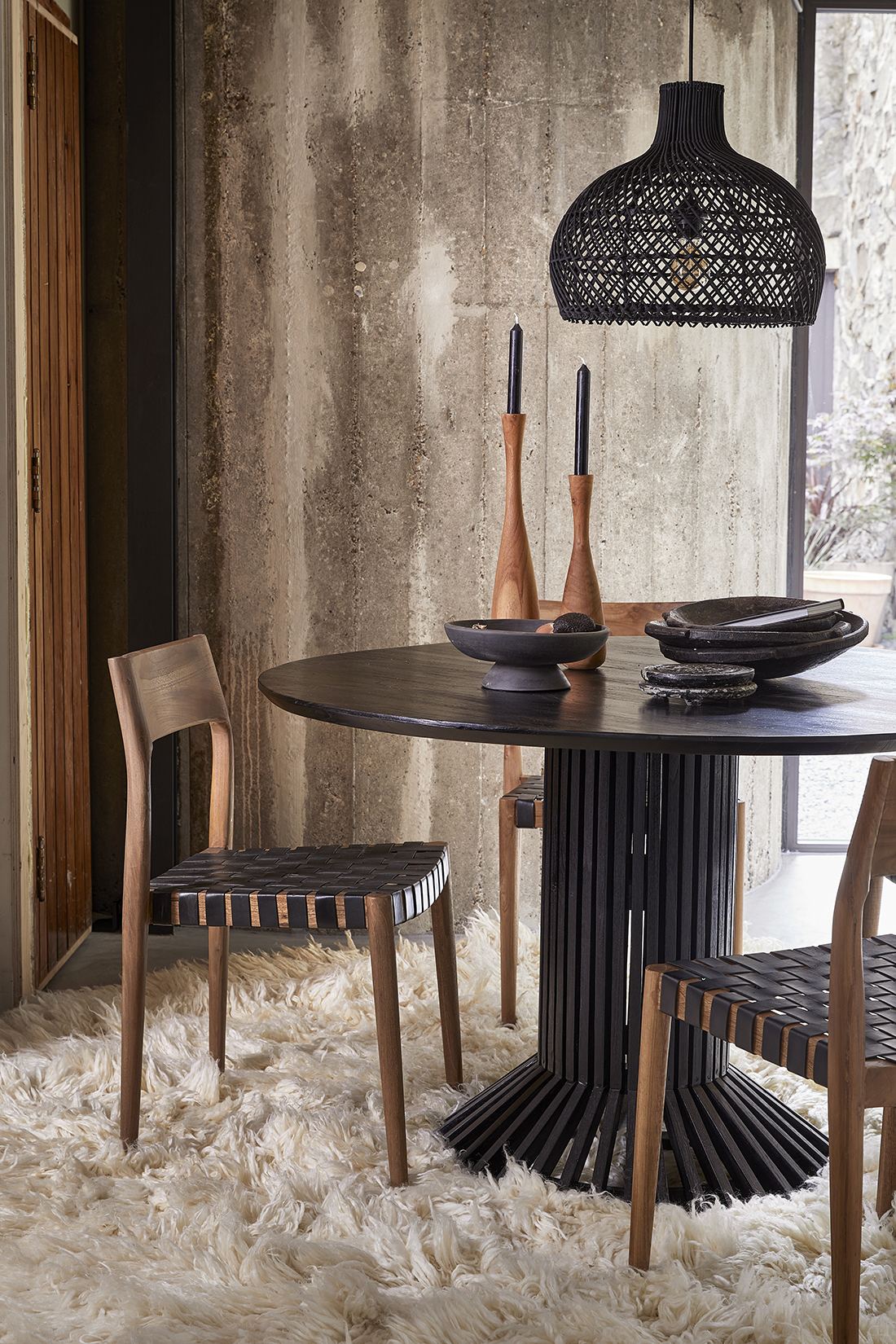 Ronde eettafel Eiffel zwart - 140cm - TATW11A