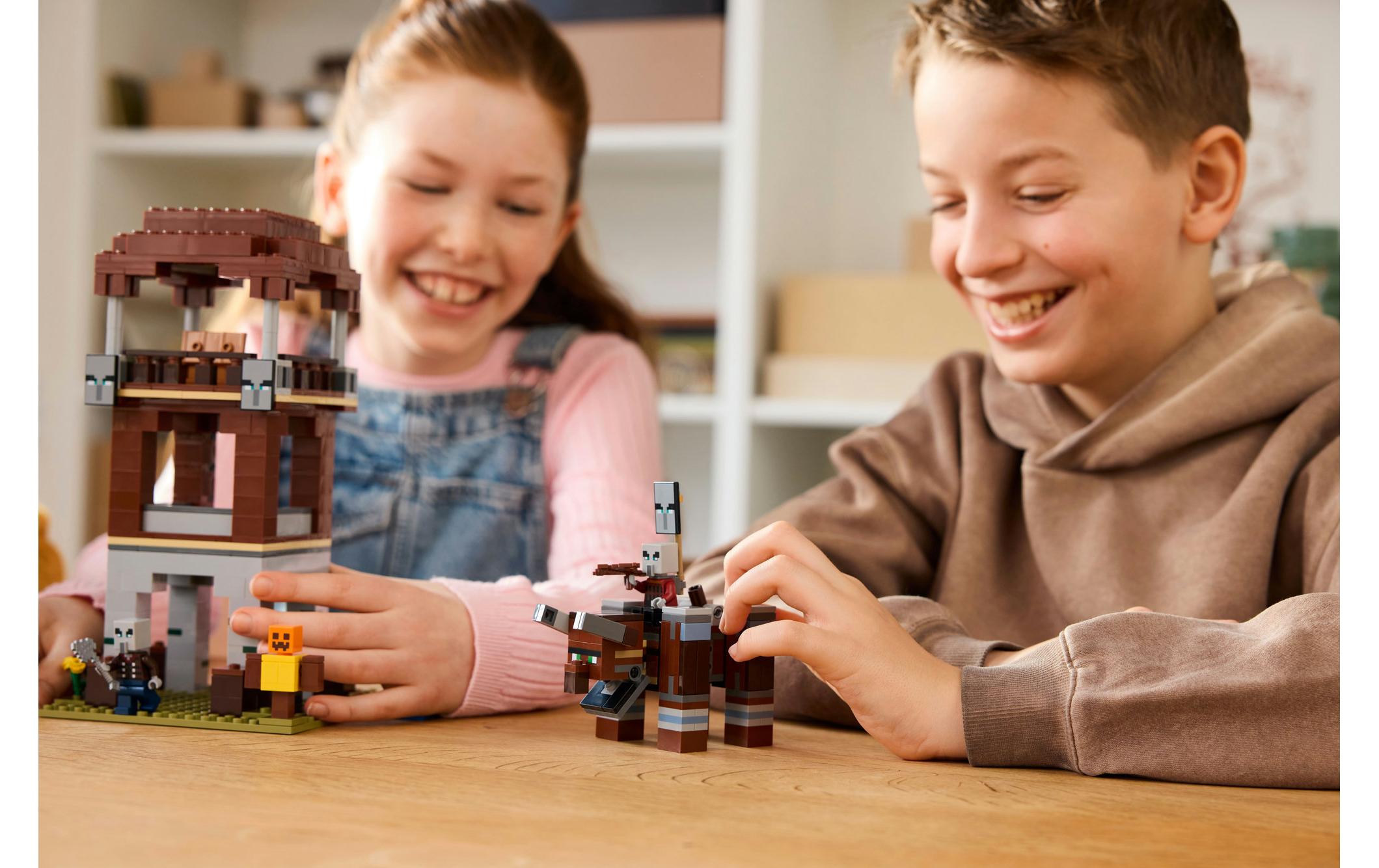 Minecraft Ein Verwüster am Plünderer-Aussenposten 21278Bau- und Spielset für ein fantasievolles Spielerlebnis
