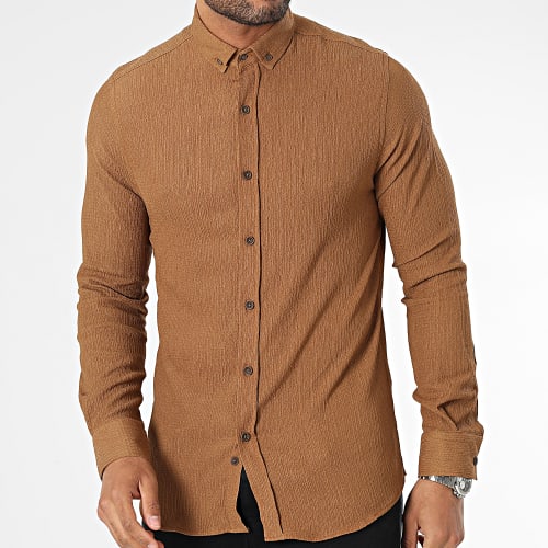 Chemise Manches Longues Camel