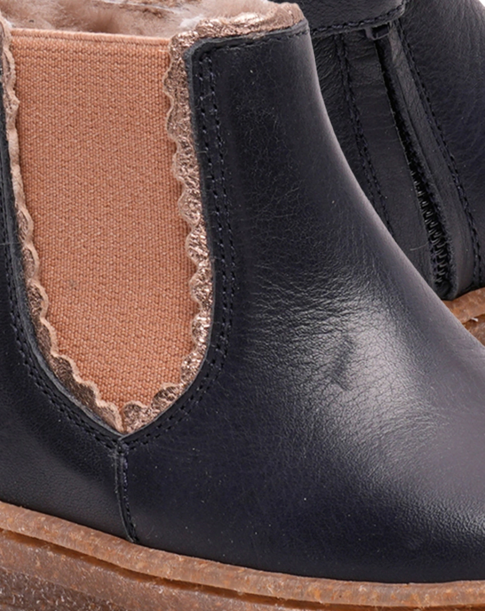 Chelsea-Boots SIGGI LAMB gefüttert in deep