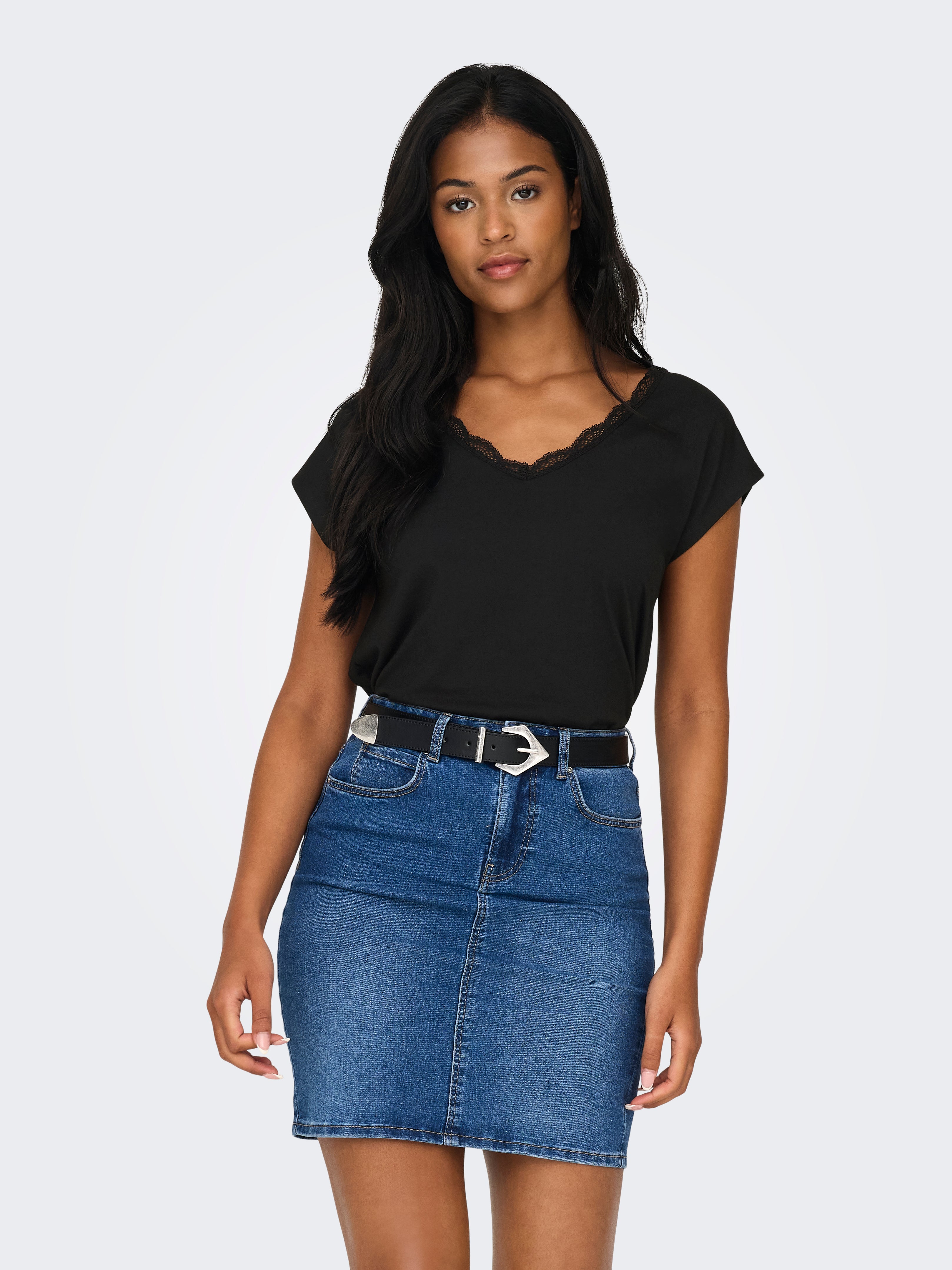 ONLMOSTER Top Black