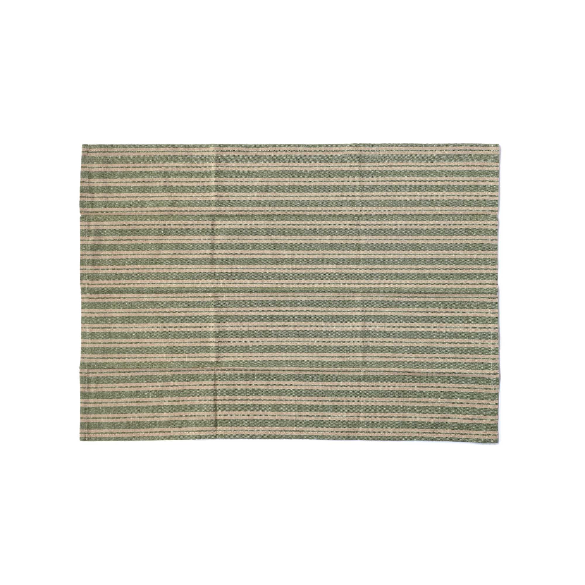 Geschirrtuch grün-braun gestreift, B 50 cm, L 70 cm zu 3,80
