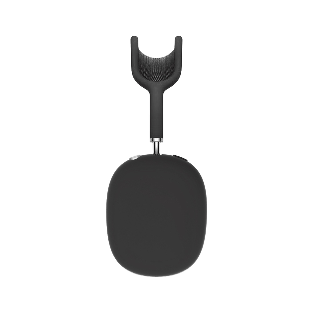 (5-tlg.Set) AirPods Max Silikon Hülle Schutz Abdeckung - Schwarz