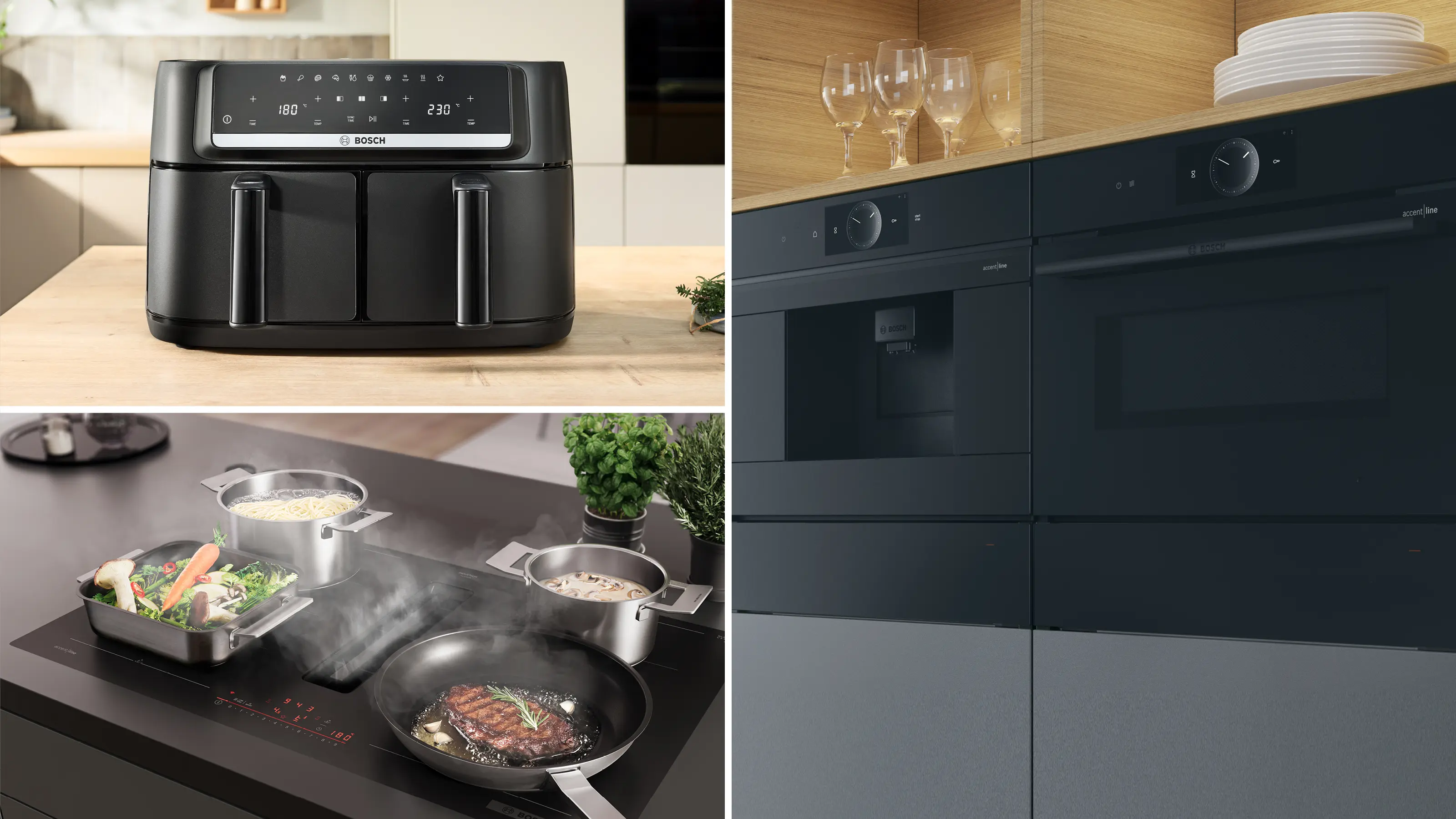 Serie 4 Double Drawer Air Fryer Zwart