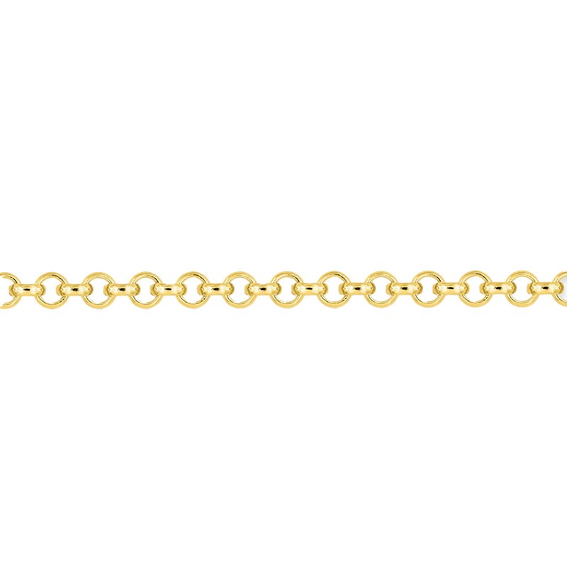 Bracelet femme 18 cm - Maille Jaseron - Or 18 Carats - Largeur 1.8 mm