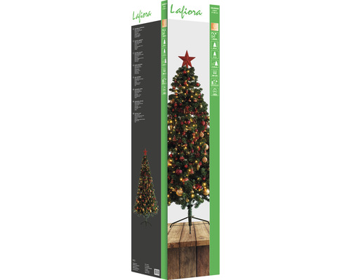 Kunstkerstboom, dennenboom Lafiora Colorado, 180 cm hoog, groen, inclusief boomversiering