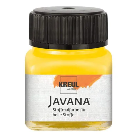 KREUL Javana Stoffmalfarbe für helle Stoffe Goldgelb 20 ml
