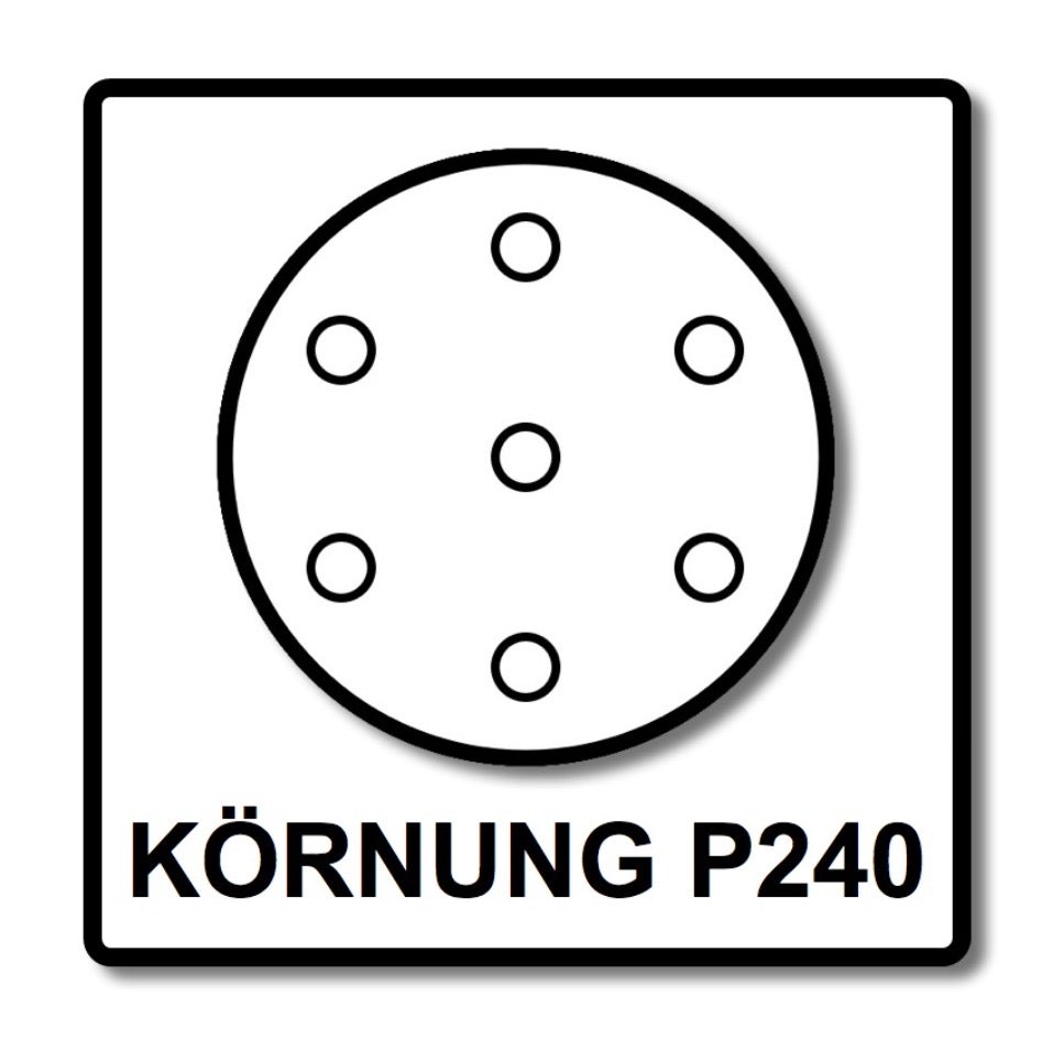 Festool STF D225/128 Schuurschijf Granat P240 225 mm 25 stuks (205663) voor PLANEX Langnek Schuurmachine