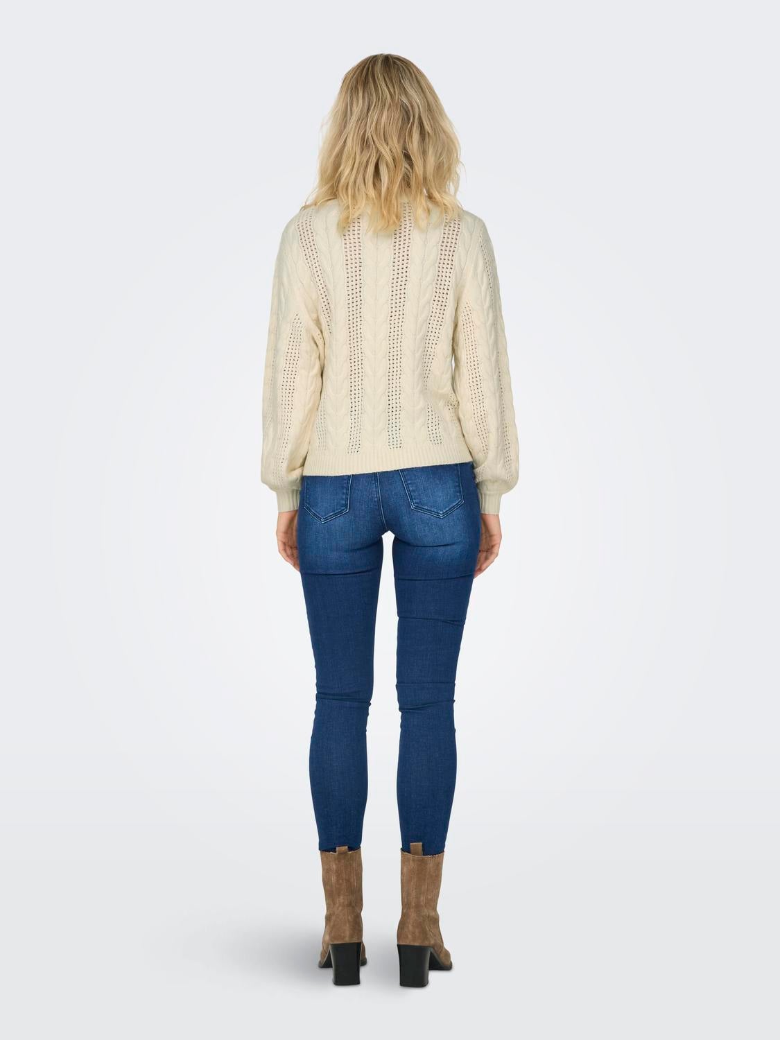 ONLRUBINA Strickpullover Whitecap Gray