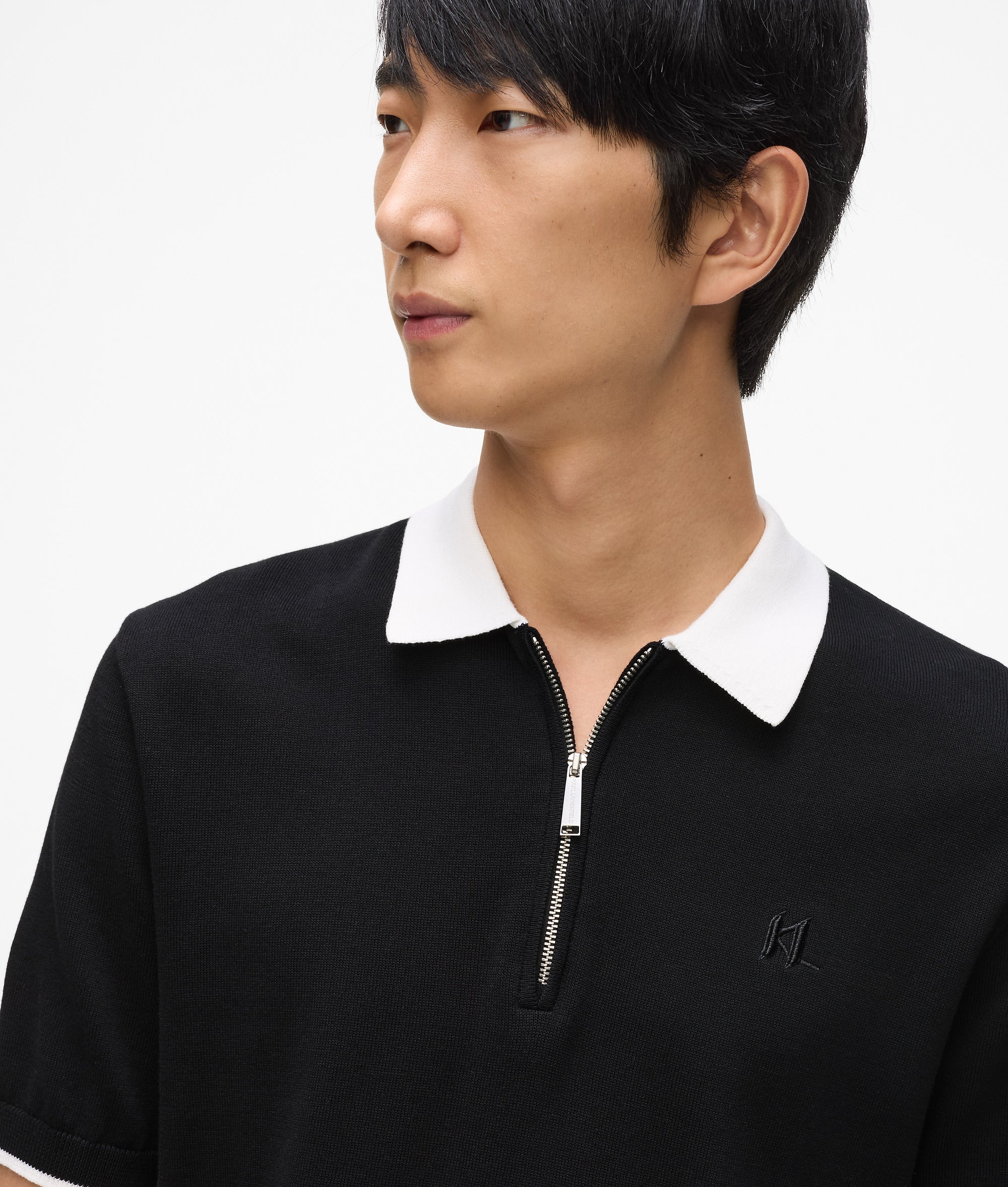 Contrasterende kraag polo shirt
