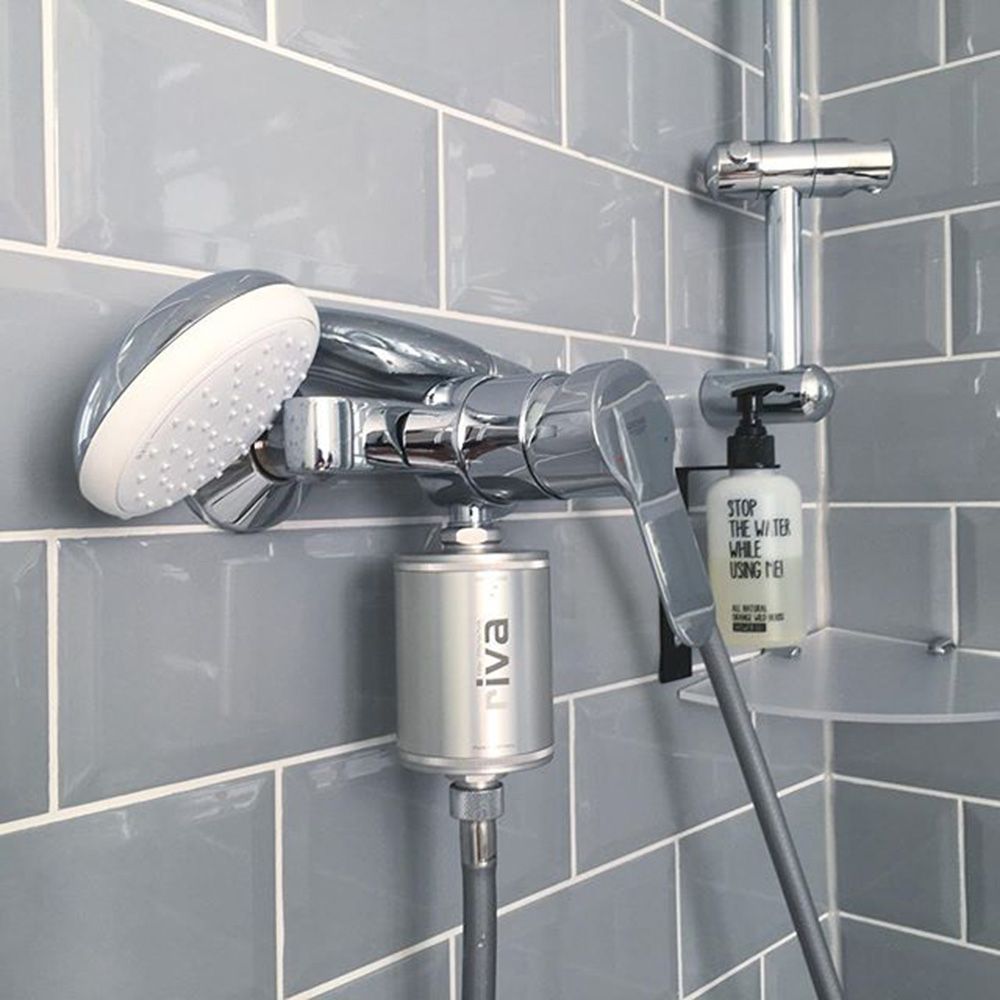 rivaALVA Skin & Hair Wasserfilter Duschfilter - Edelstahl