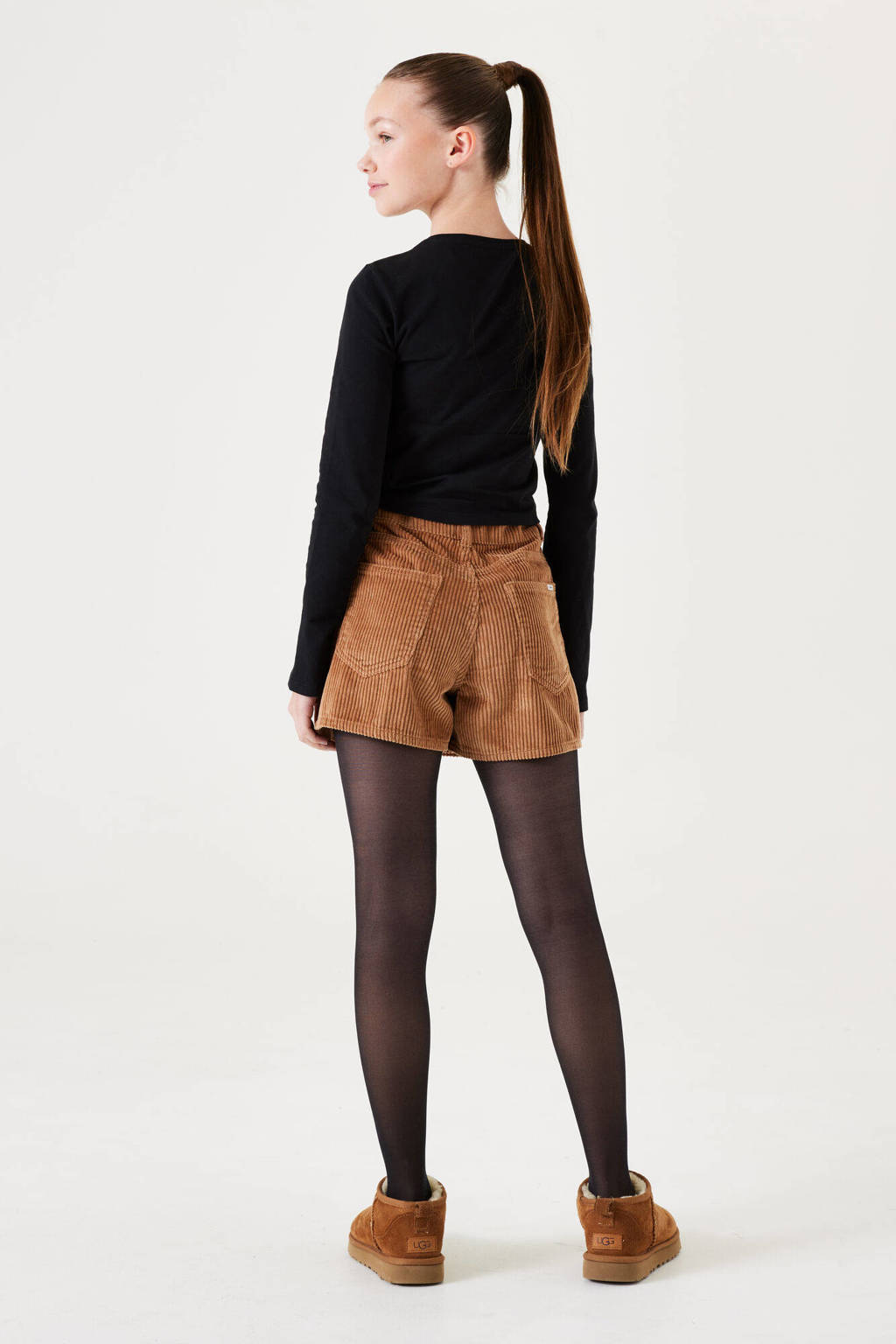Garcia longsleeve met printopdruk zwart/ecru