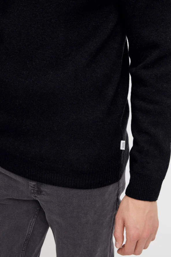 Casual Friday CFKARL roll neck bounty knit Anthracite black