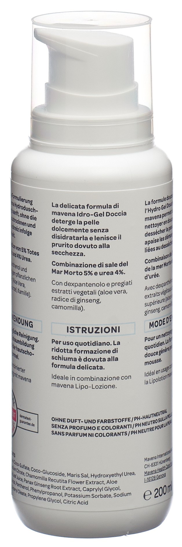 MAVENA Hydroduschgel Gel Disp 200 ml