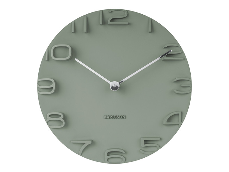 Wall Clock On The Edge KA5311GY Warm grey