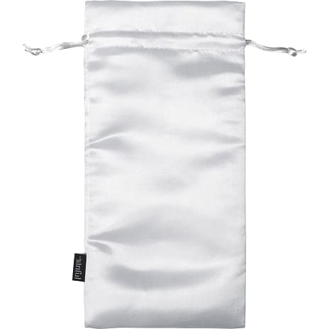Sinful hvid satin opbevaringspose medium